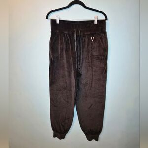 Victoria's Secret High Waisted Velour Tracksuit Jogger Pants